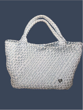 PreneLOVE Light Blue Neoprene Woven Tote Bag